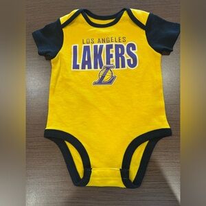 NBA Los Angeles Lakers Yellow & Black Baby One-Piece